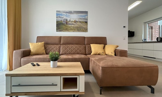 Duhnen Apartment | 3-room apartment, 200 m to the sandy beach, new building 2025, free WiFi, 3x TV