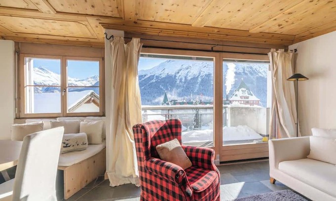 St. Moritz Apartment | Attico Lusso 3 Camere, Vista Lago, Parking