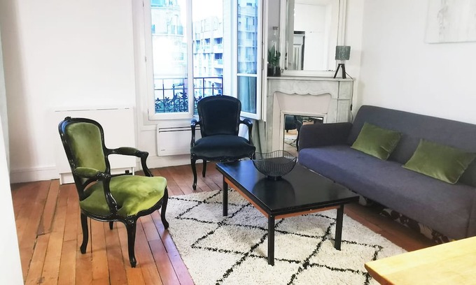 Clichy Apartment | Elegant, peaceful Haussmann-style apartment in a charming tree-lined street.