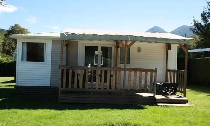 Oust House | MOBIL-HOME ERCE with covered terrace 2 shower rooms 4 persons