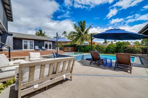 Wailea House | Modern Bliss: 4BR5BA Home with Cascading Hot Tub Private Pool and Ultimate Relaxation
